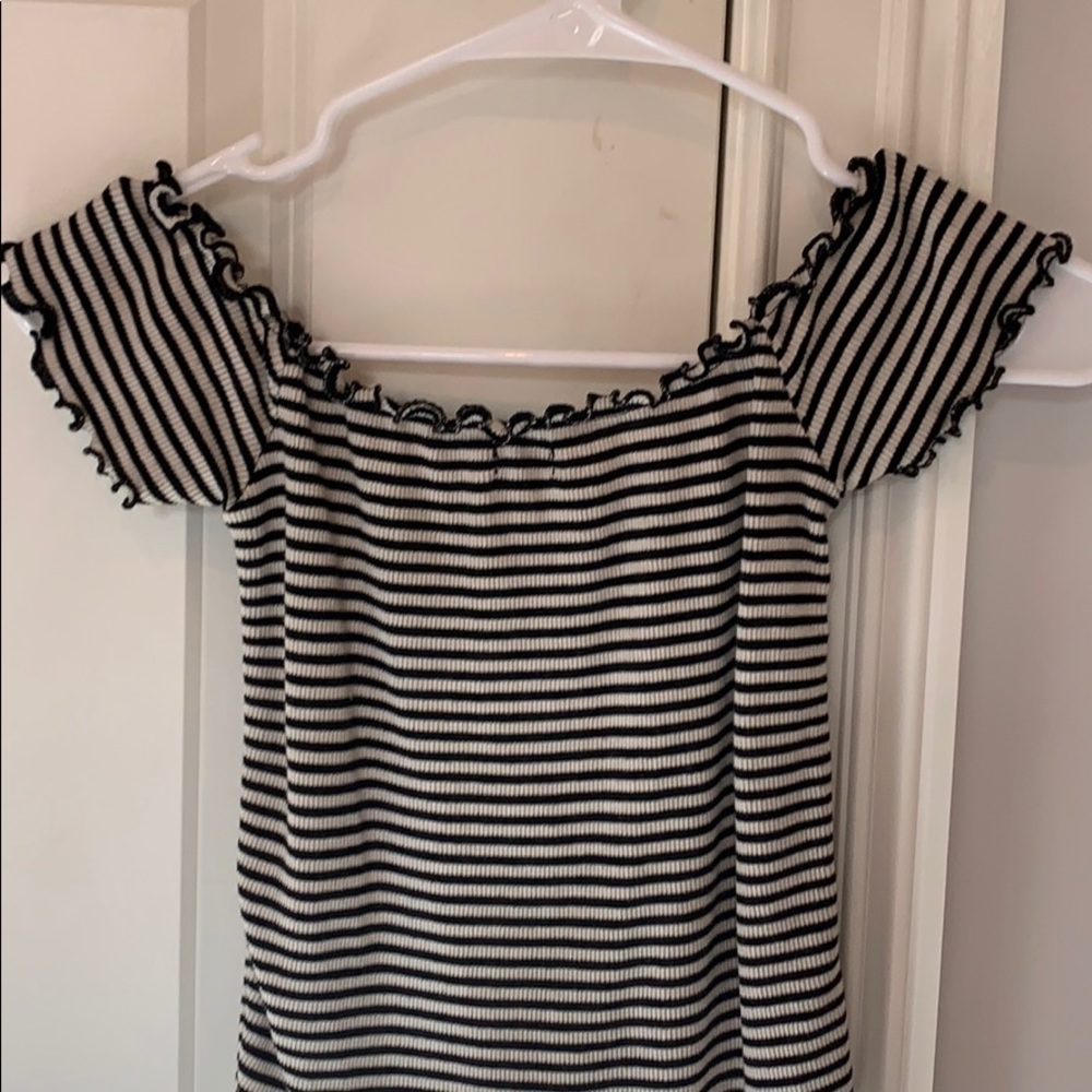 Black Strapless Top